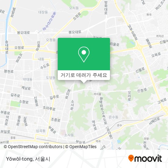 Yŏwŏl-tong 지도