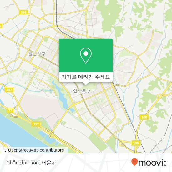 Chŏngbal-san 지도