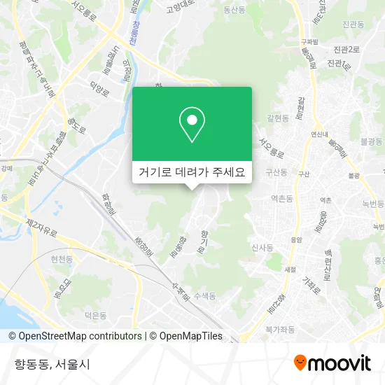 향동동 지도