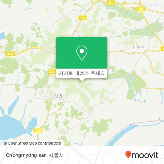 Ch’ŏngmyŏng-san 지도