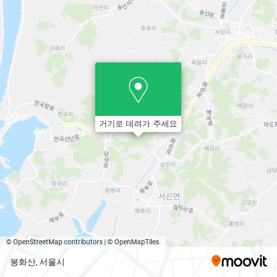 봉화산 지도