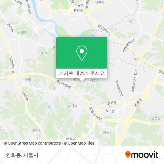 연화동 지도