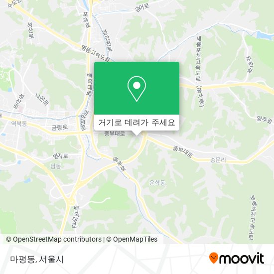 마평동 지도