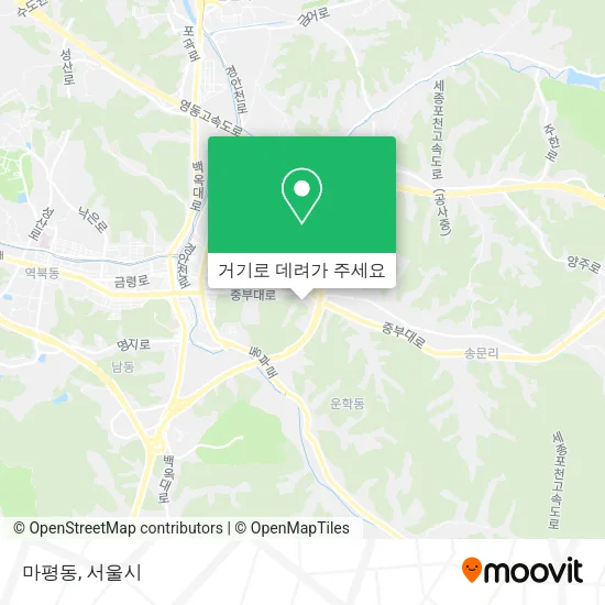 마평동 지도