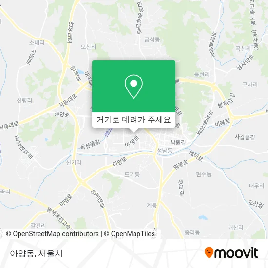 아양동 지도