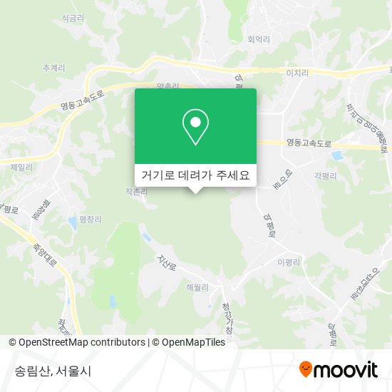 송림산 지도