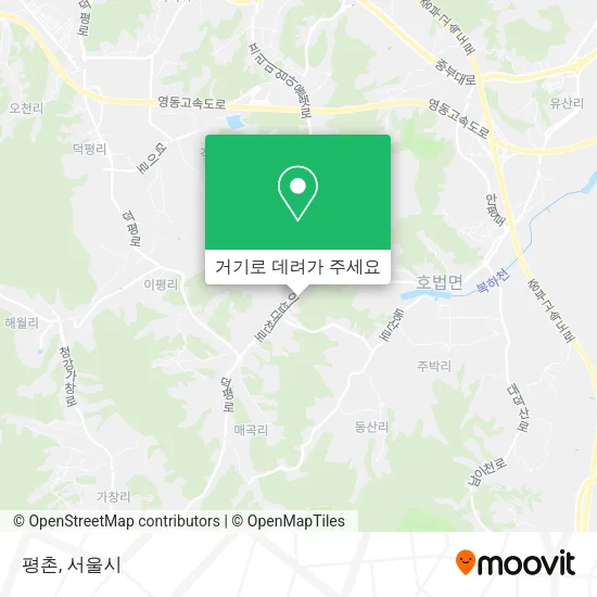 평촌 지도