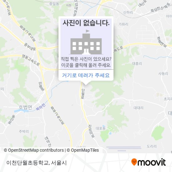 이천단월초등학교 지도