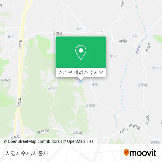 서경저수지 지도