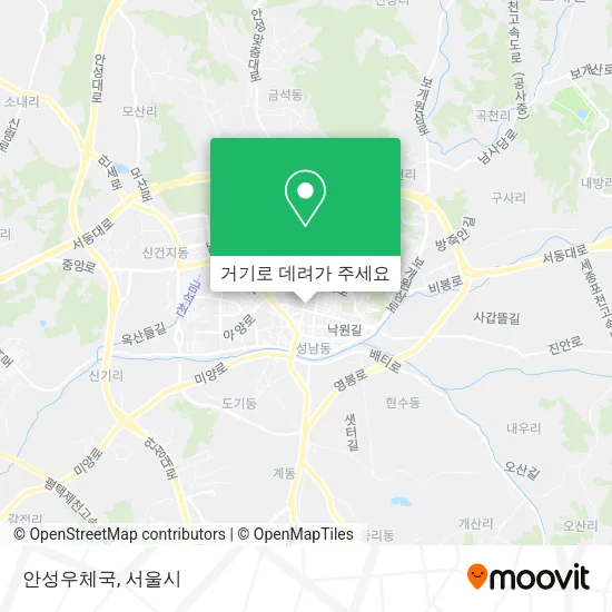 안성우체국 지도