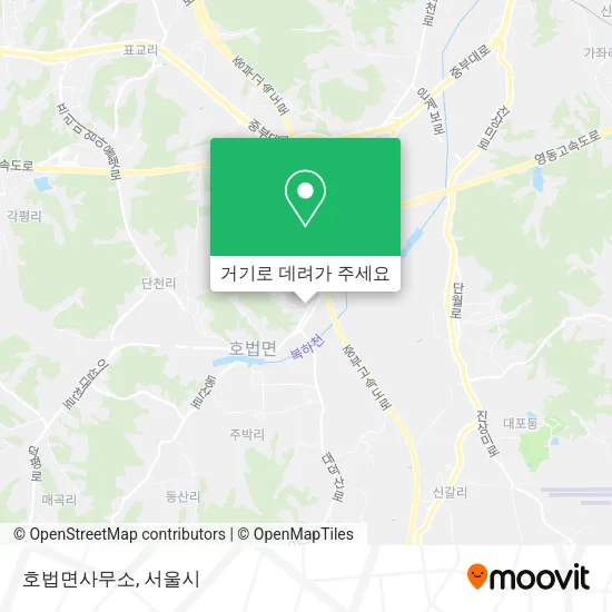 호법면사무소 지도