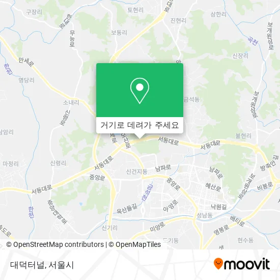 대덕터널 지도