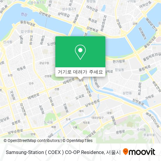 Samsung-Station ( COEX ) CO-OP Residence 지도
