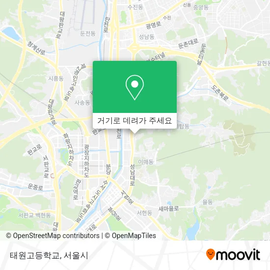 태원고등학교 지도