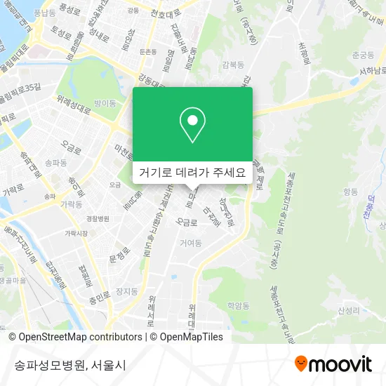 송파성모병원 지도
