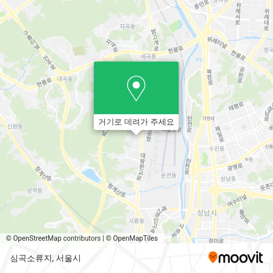심곡소류지 지도