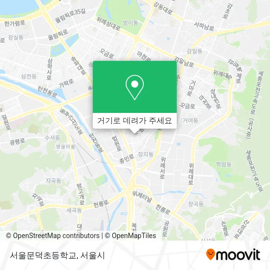 서울문덕초등학교 지도