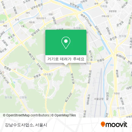 강남수도사업소 지도