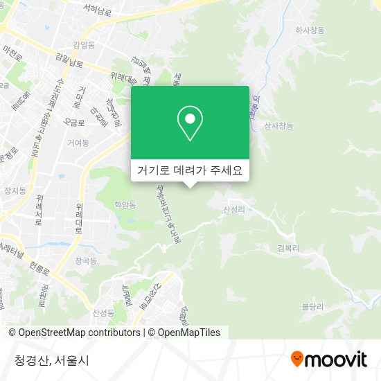 청경산 지도