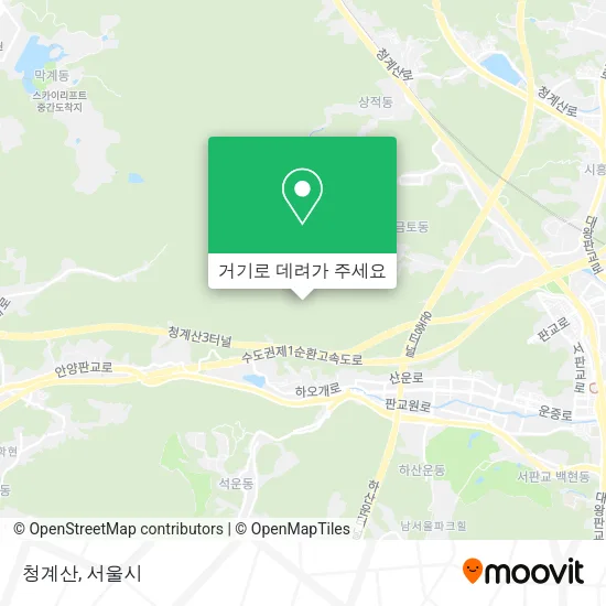 청계산 지도