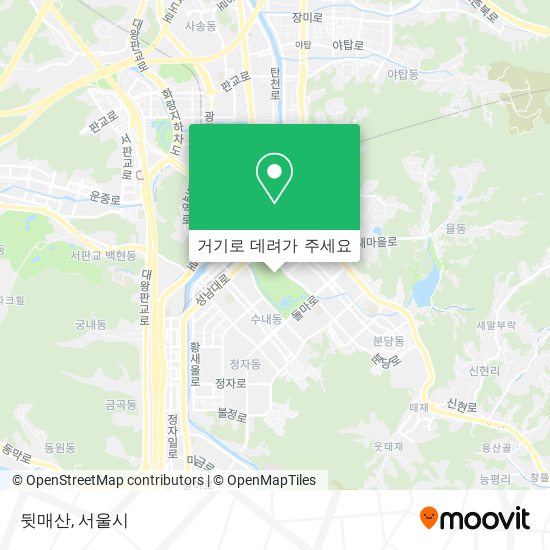 뒷매산 지도