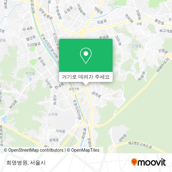 희명병원 지도