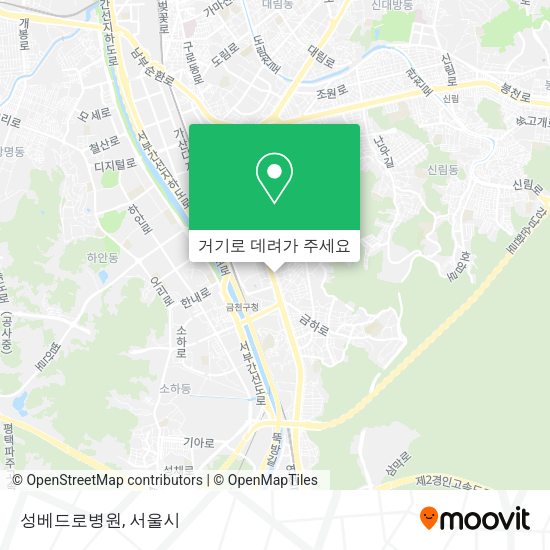성베드로병원 지도