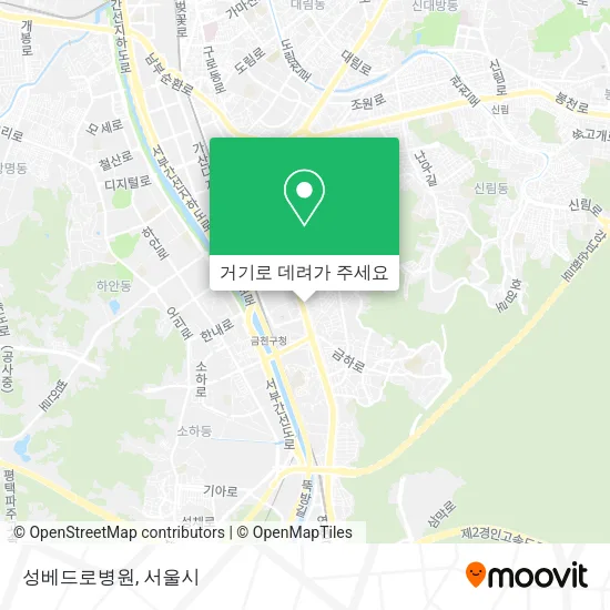 성베드로병원 지도