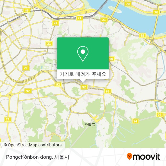 Pongch’ŏnbon-dong 지도