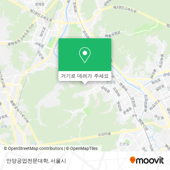 안양공업전문대학 지도