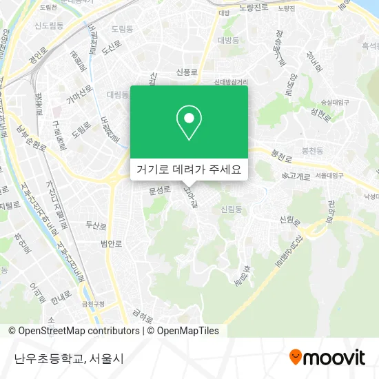 난우초등학교 지도
