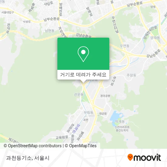 과천등기소 지도