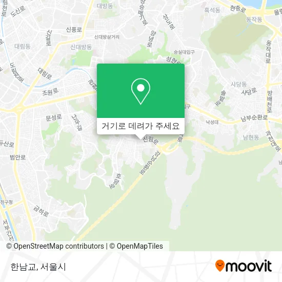 한남교 지도