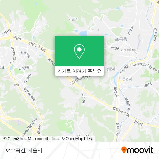 여수곡산 지도