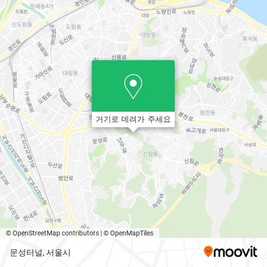 문성터널 지도