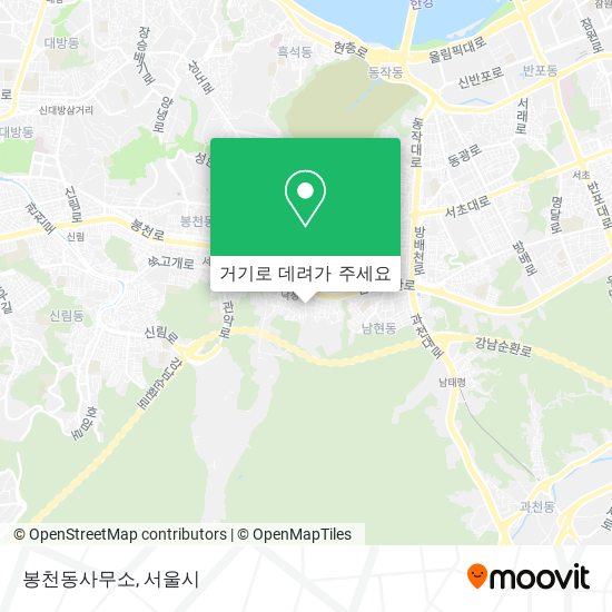 봉천동사무소 지도