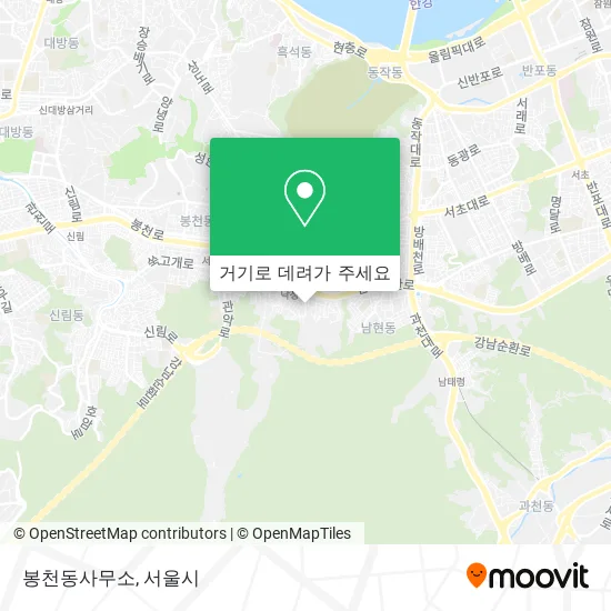 봉천동사무소 지도