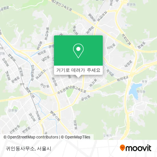 귀인동사무소 지도