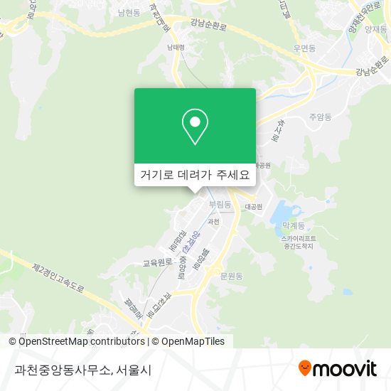 과천중앙동사무소 지도