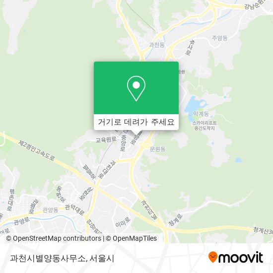 과천시별양동사무소 지도