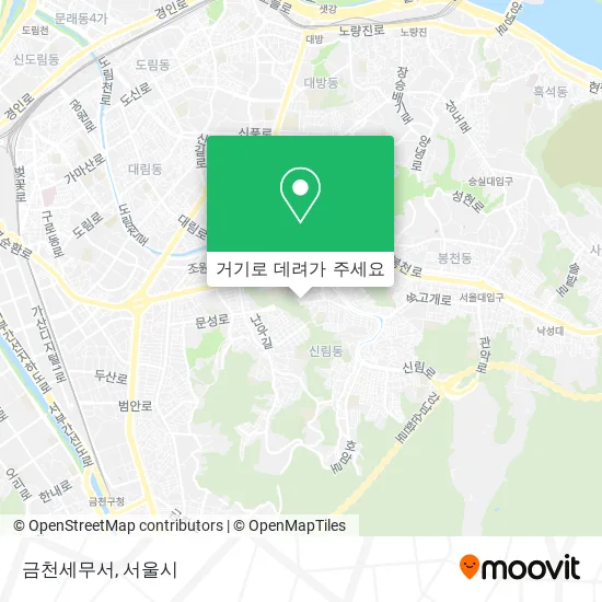 금천세무서 지도
