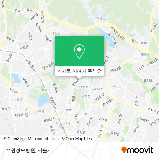 수원성모병원 지도
