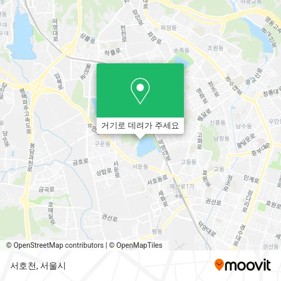 서호천 지도