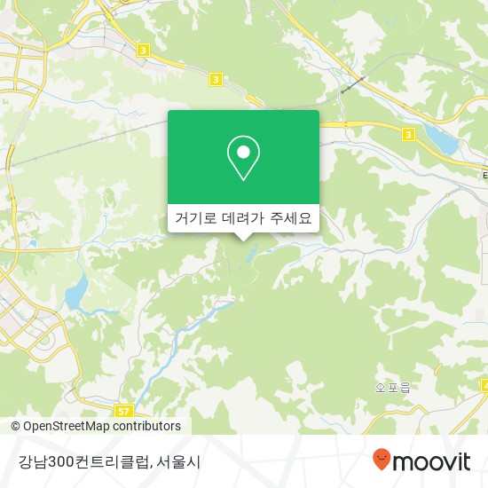 강남300컨트리클럽 지도