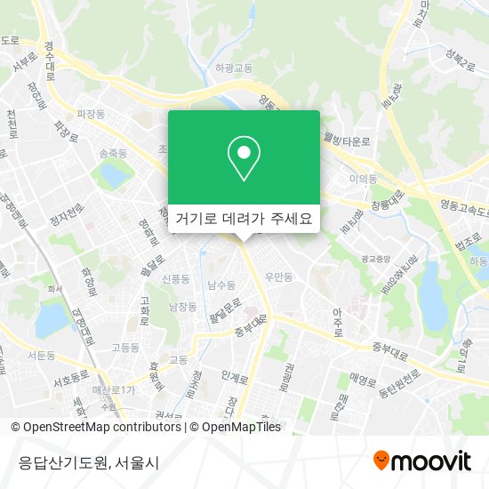 응답산기도원 지도