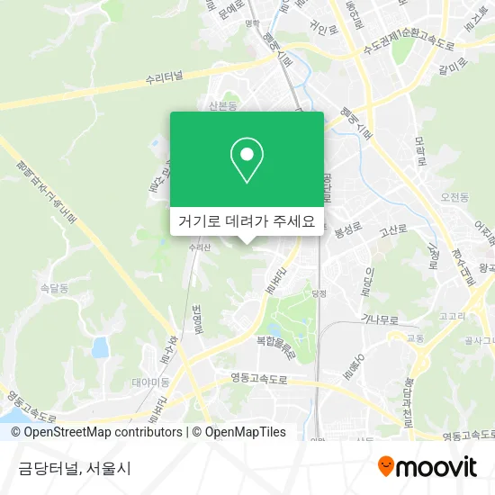 금당터널 지도