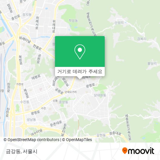 금강동 지도