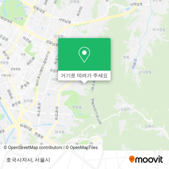 호국사자사 지도