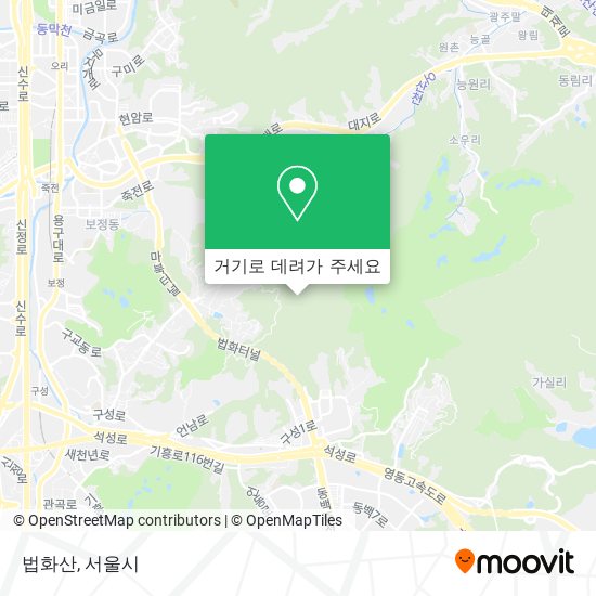 법화산 지도