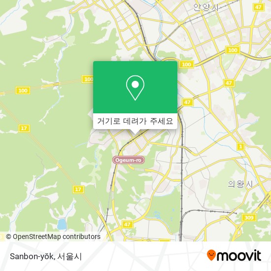 Sanbon-yŏk 지도